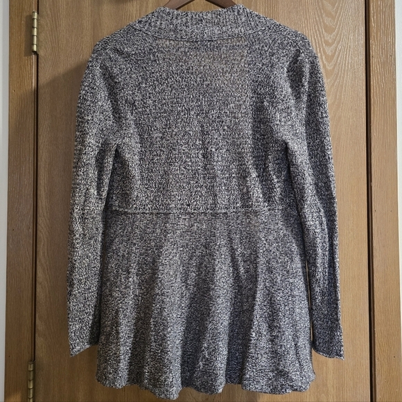 Eileen Fisher Linen Wool Blend Open Cardigan - Picture 3 of 6